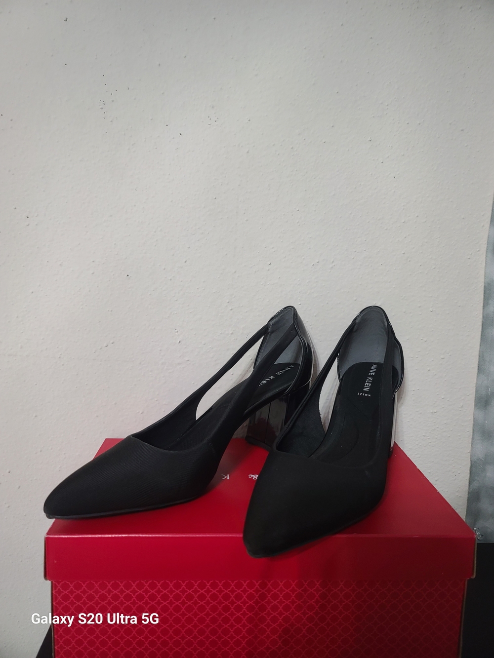 Anne Klein Black Pointed Slingback Pumps